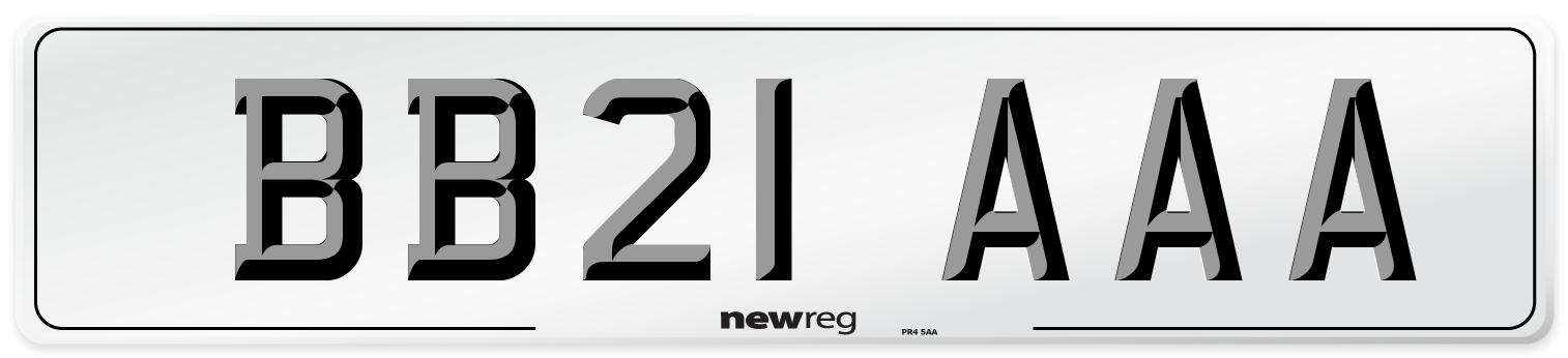 BB21 AAA Number Plate from New Reg